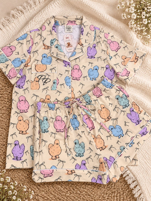 Buttermilk Silkie Chicken Pyjama Set